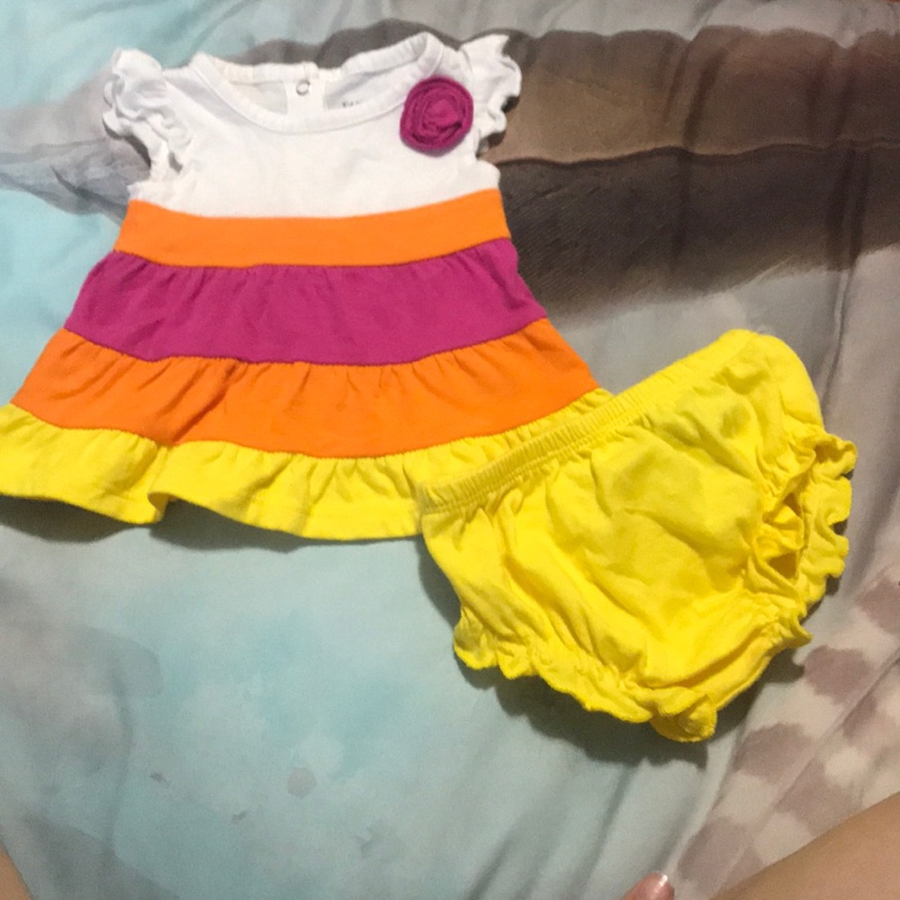 Baby dress and diaper cover